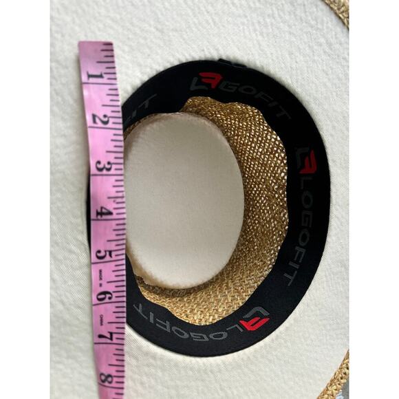 LOGOFIT Straw gamble hat made of twisted sea grass. Never worn. - Picture 8 of 9